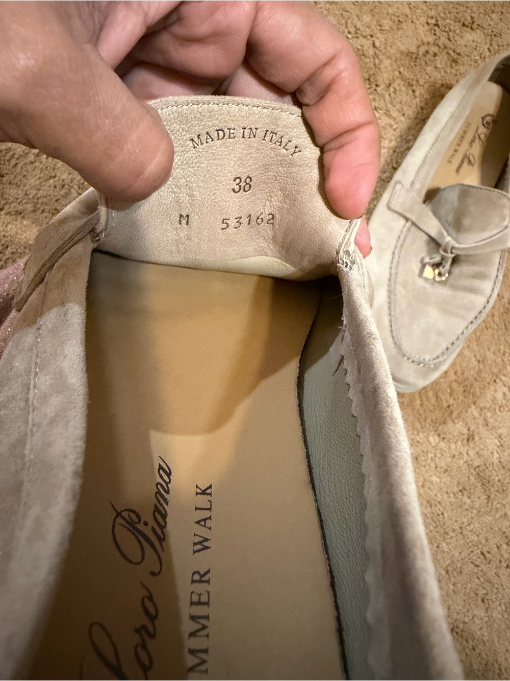 Loro Piana Summer Charms Walk suede loafers It38 - Picture 10 of 11